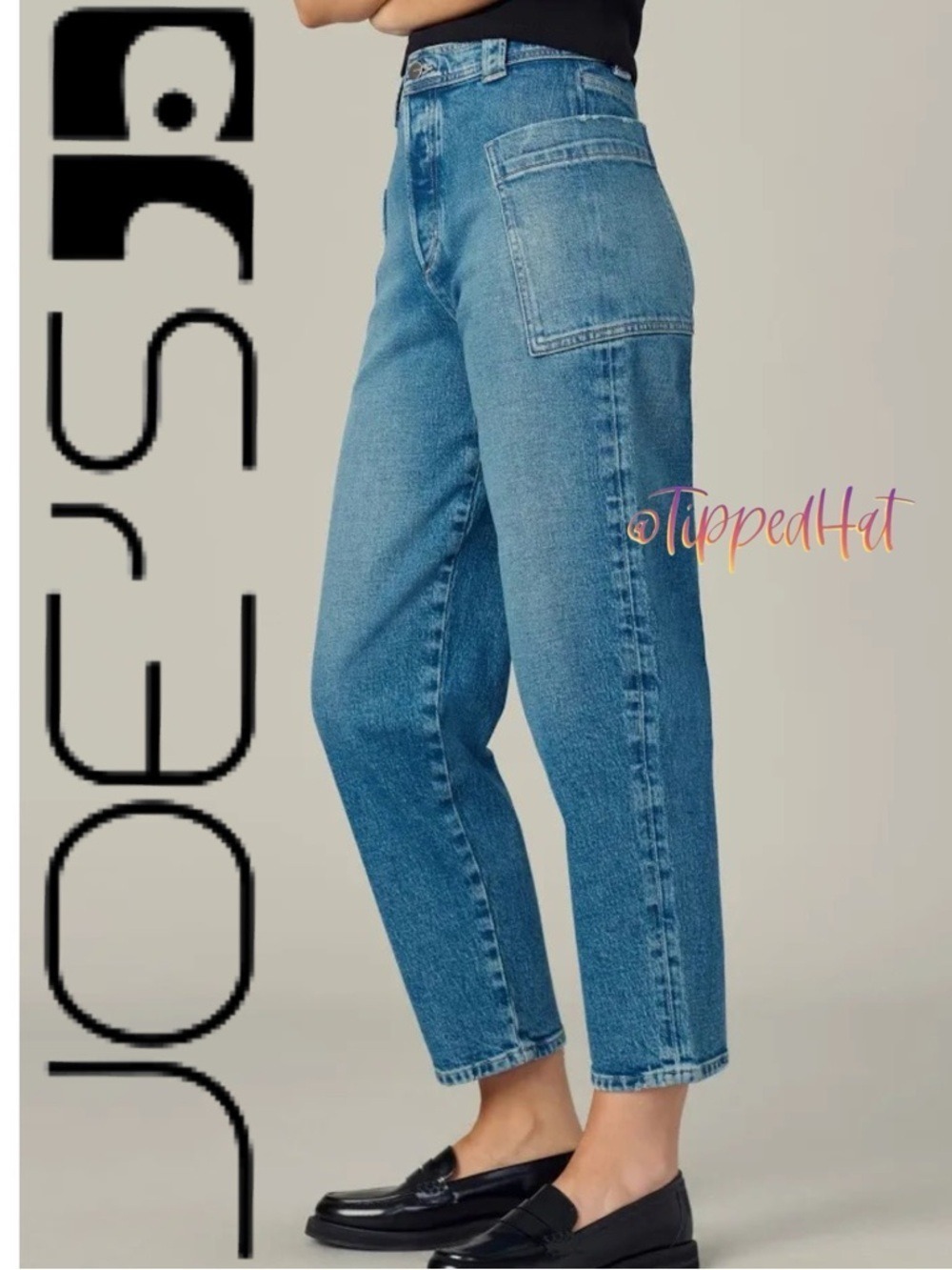 NWT $199 Joe’s Jeans “The Phoebe” Barrel Leg Jeans – Size 25